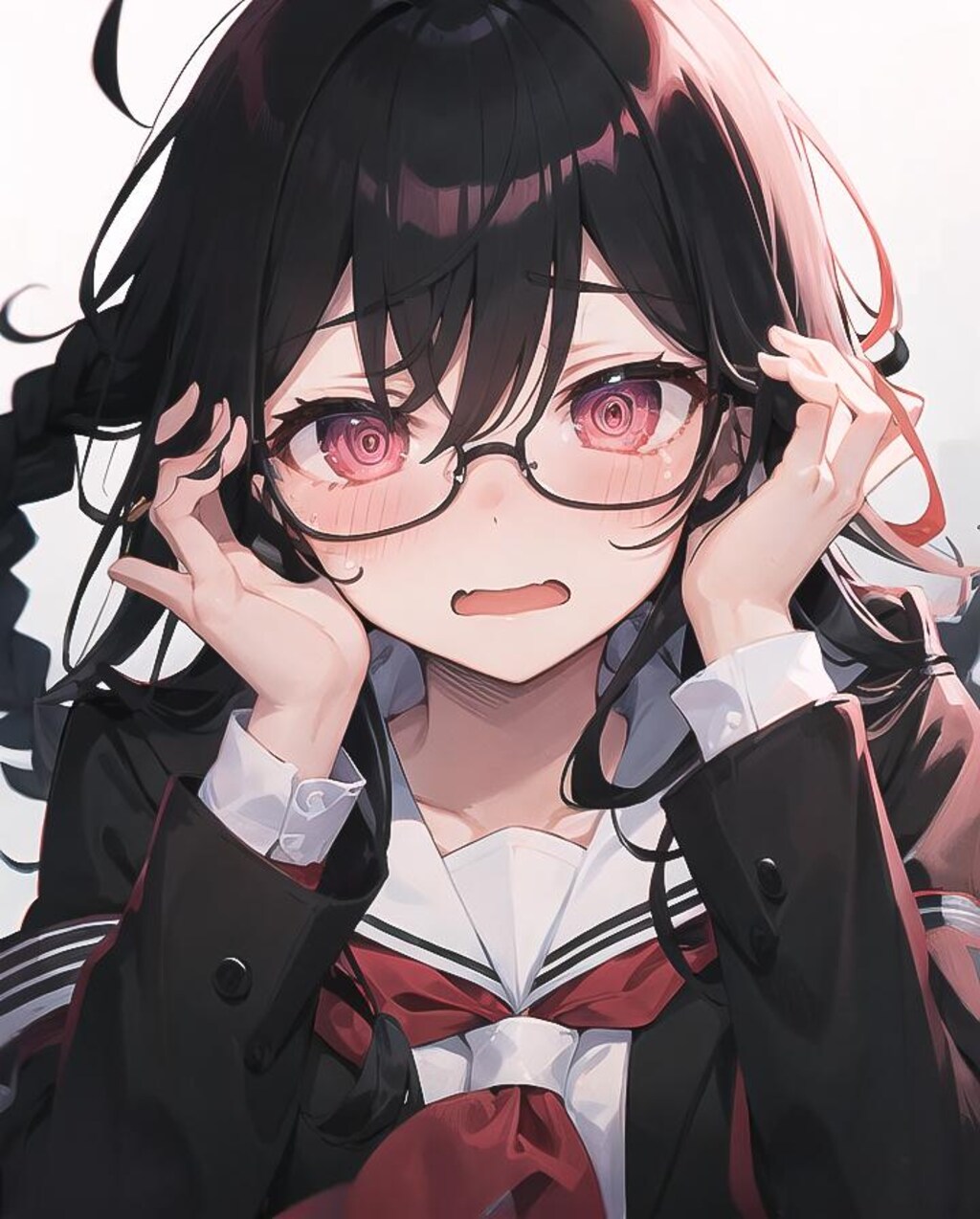 焦るメガネさん