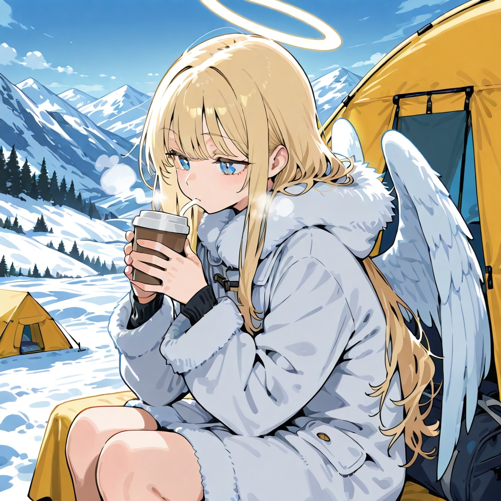 天使ちゃん高山地帯ソロキャンプ260319 | の人気AIイラスト・グラビア