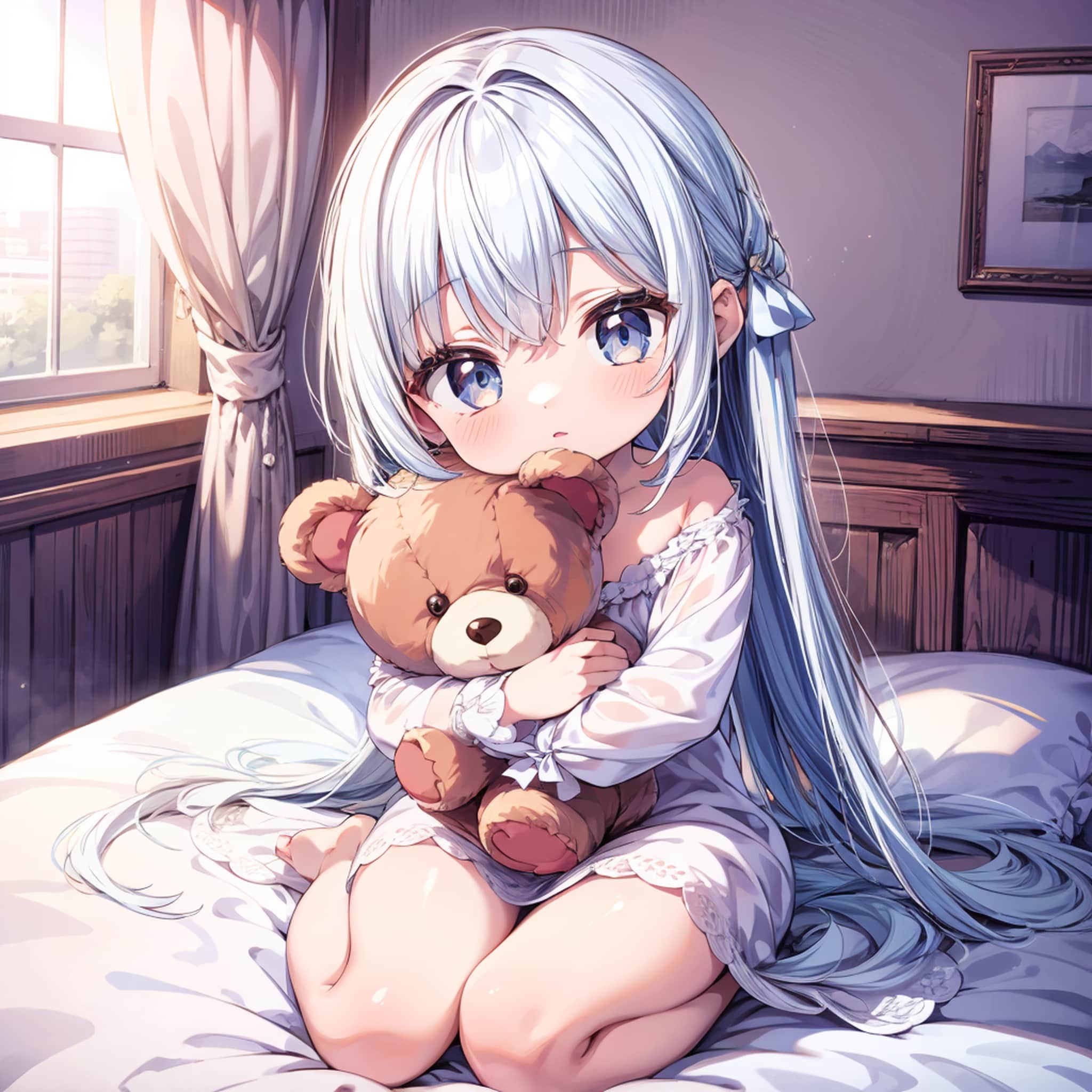 くまちゃんを抱きしめて