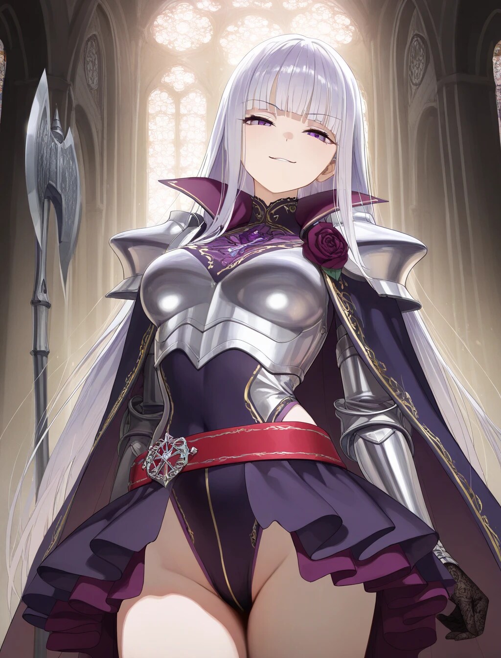 新作アーマーレオタードドレス装備お嬢様