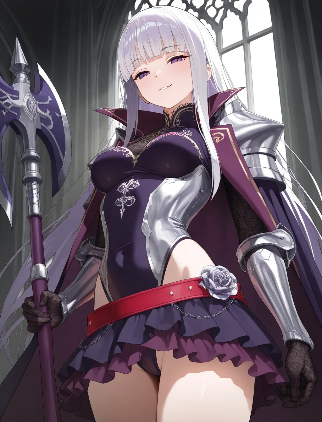 新作アーマーレオタードドレス装備お嬢様