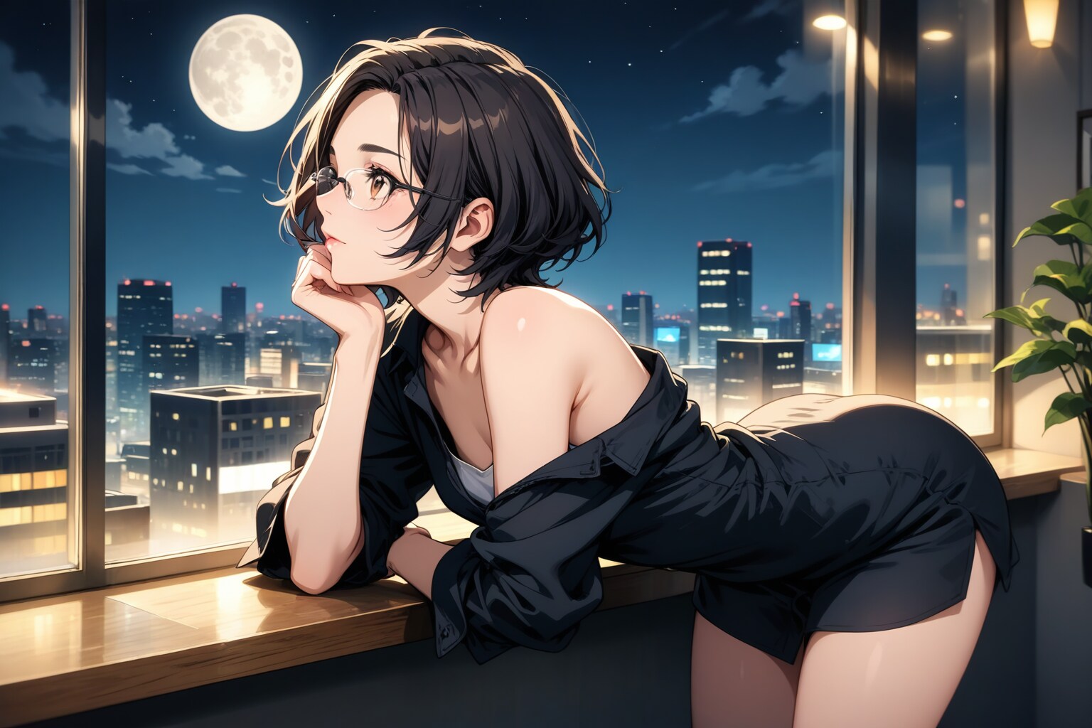 月は出てる？ | の人気AIイラスト・グラビア