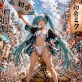 神輿ミク 2枚目