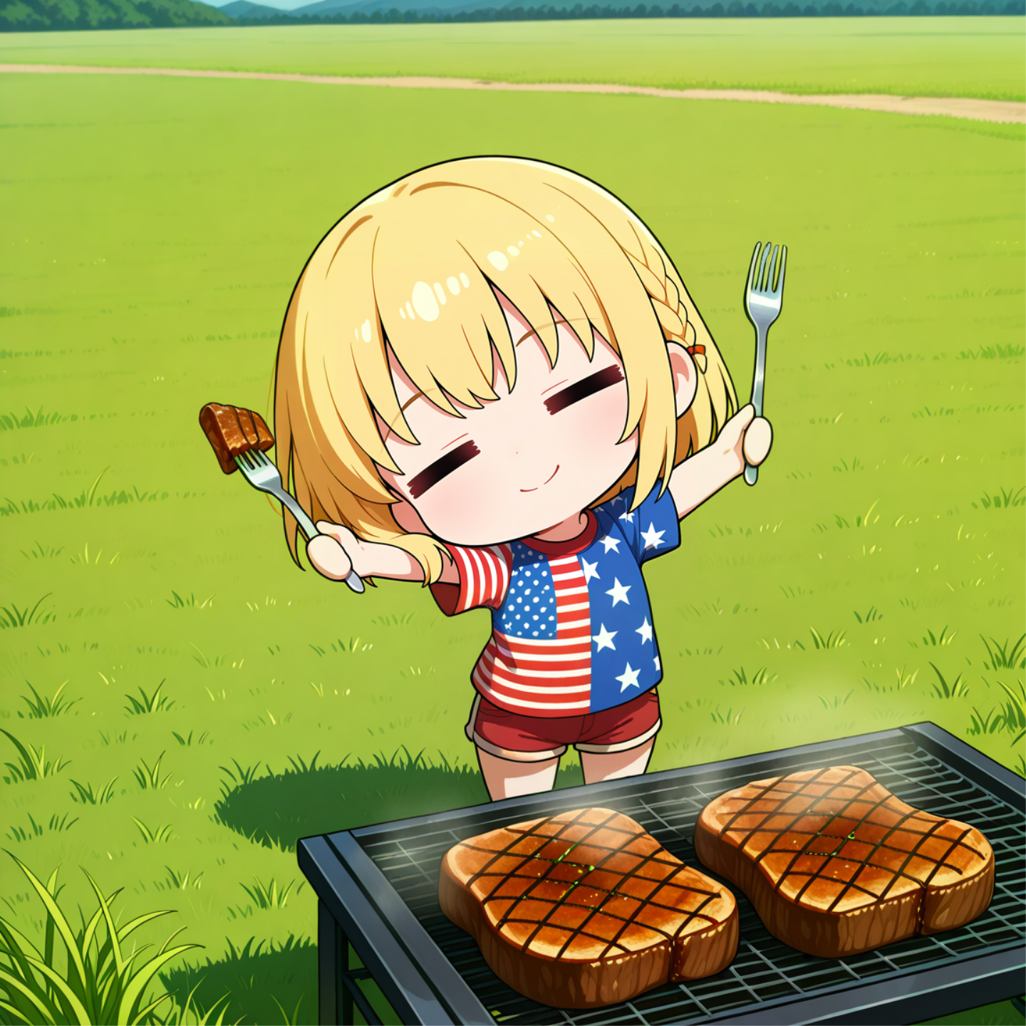 メリケン・ステーキ！ | の人気AIイラスト・グラビア