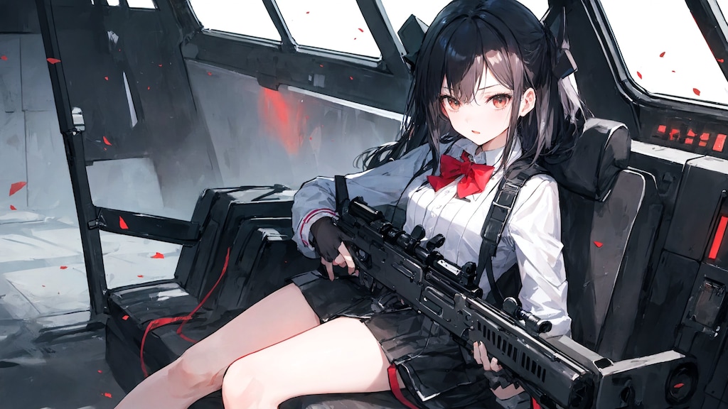 作戦移動中　ヘリコプターにて