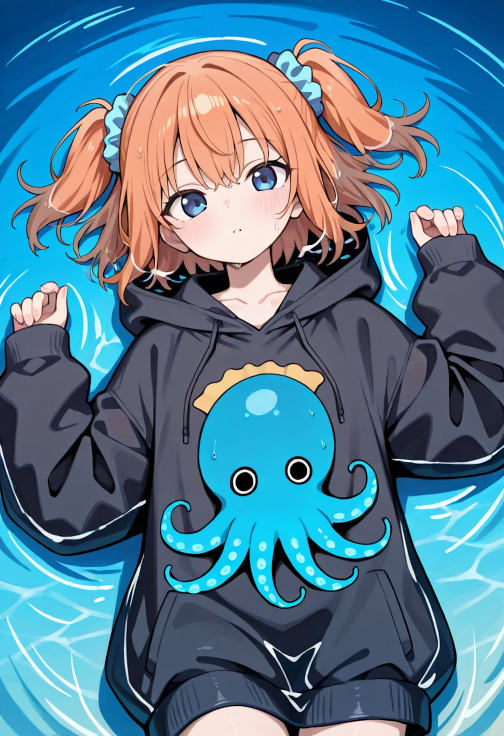 めんちゃん 浅瀬にて