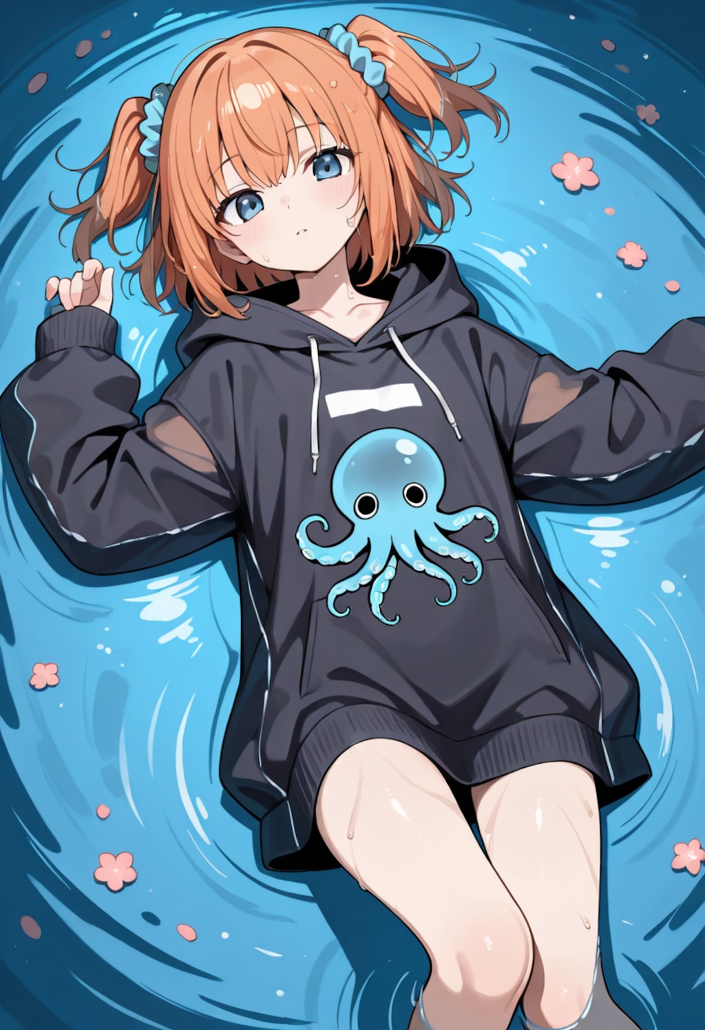 めんちゃん 浅瀬にて