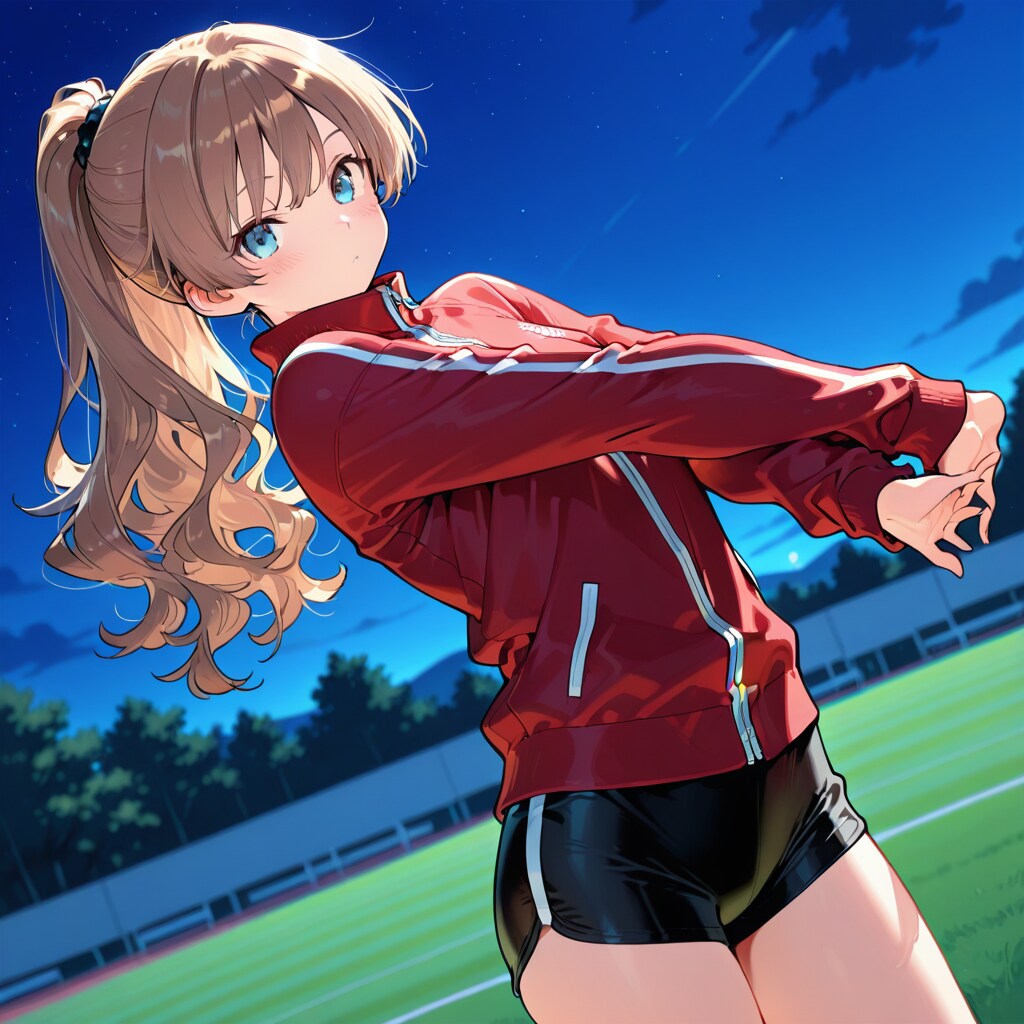 夕闇のストレッチ