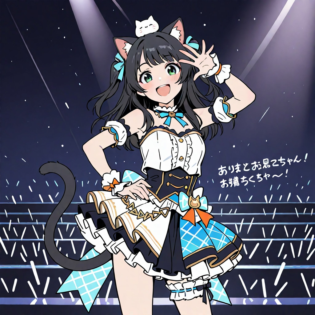 猫耳アイドルオンステージ | の人気AIイラスト・グラビア
