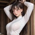 アオザイ立ち拘束 3枚目