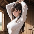 アオザイ立ち拘束 7枚目