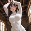 アオザイ立ち拘束 5枚目
