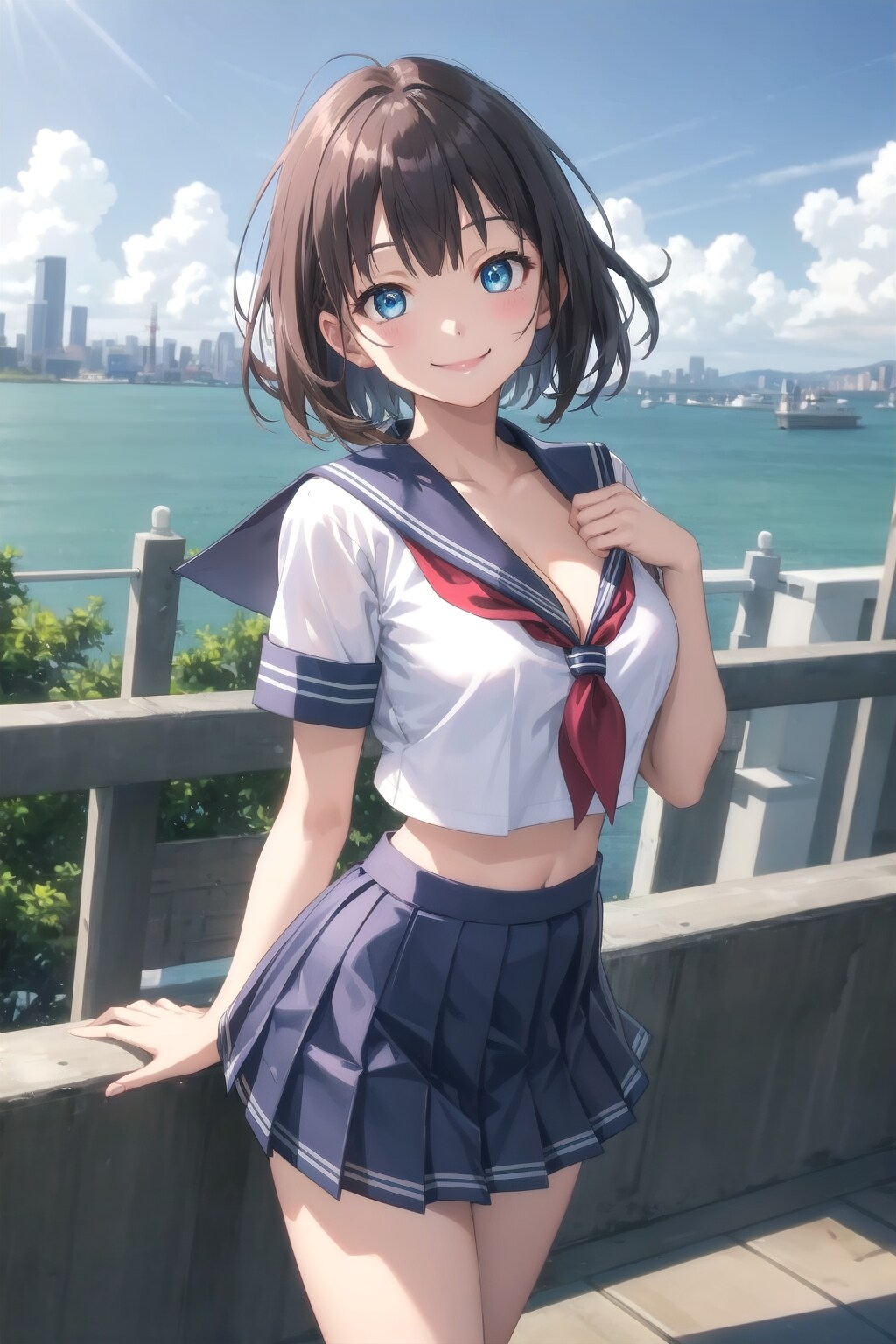 港の見える丘にて　〜制服のある風景〜