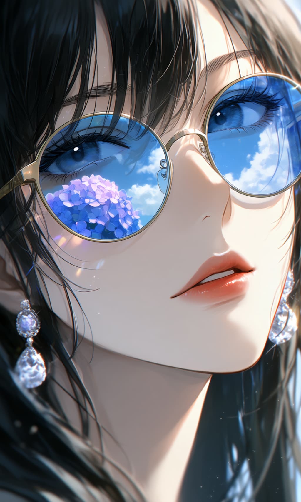 紫陽花の二重露光
