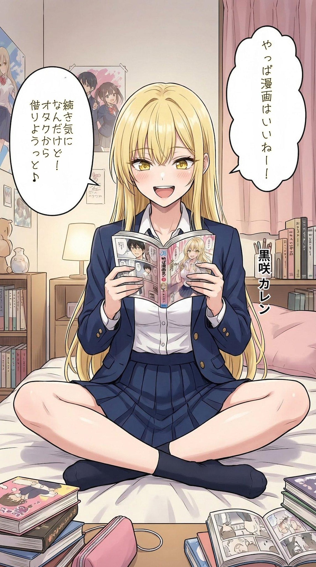 読書をする一軍ギャルズ