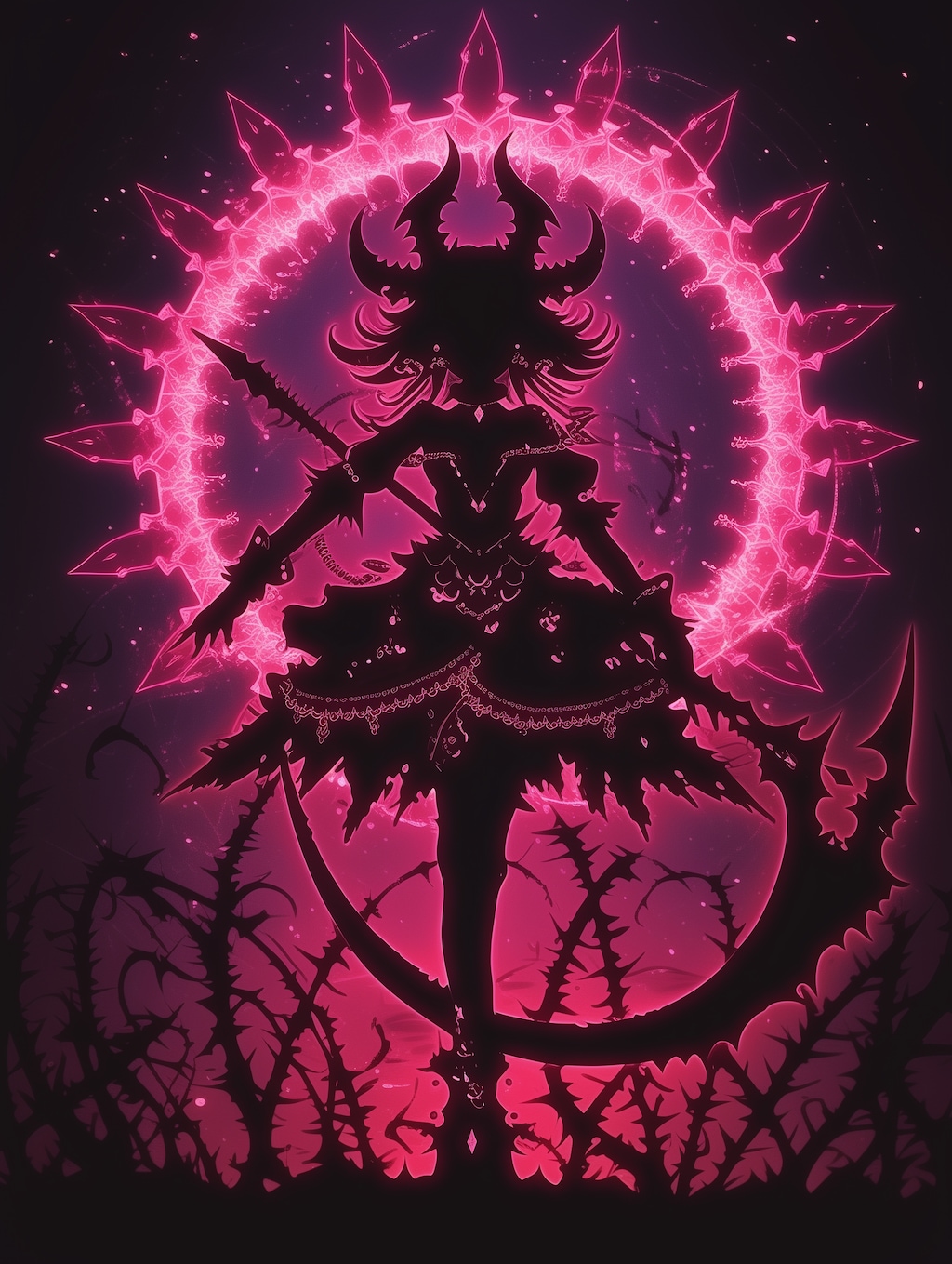 悪魔のシルエット