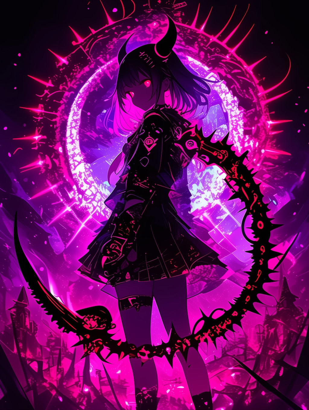 悪魔のシルエット