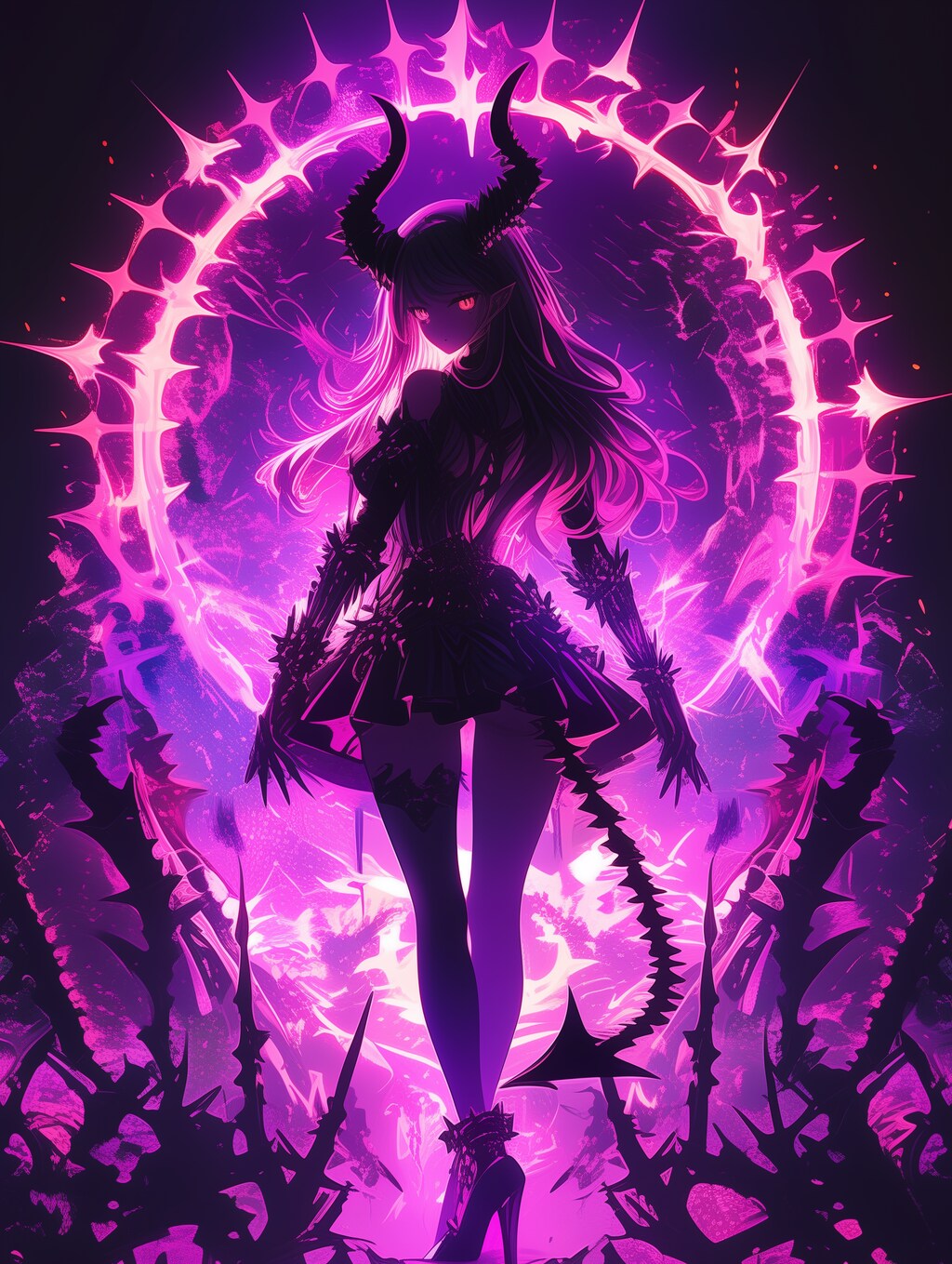 悪魔のシルエット