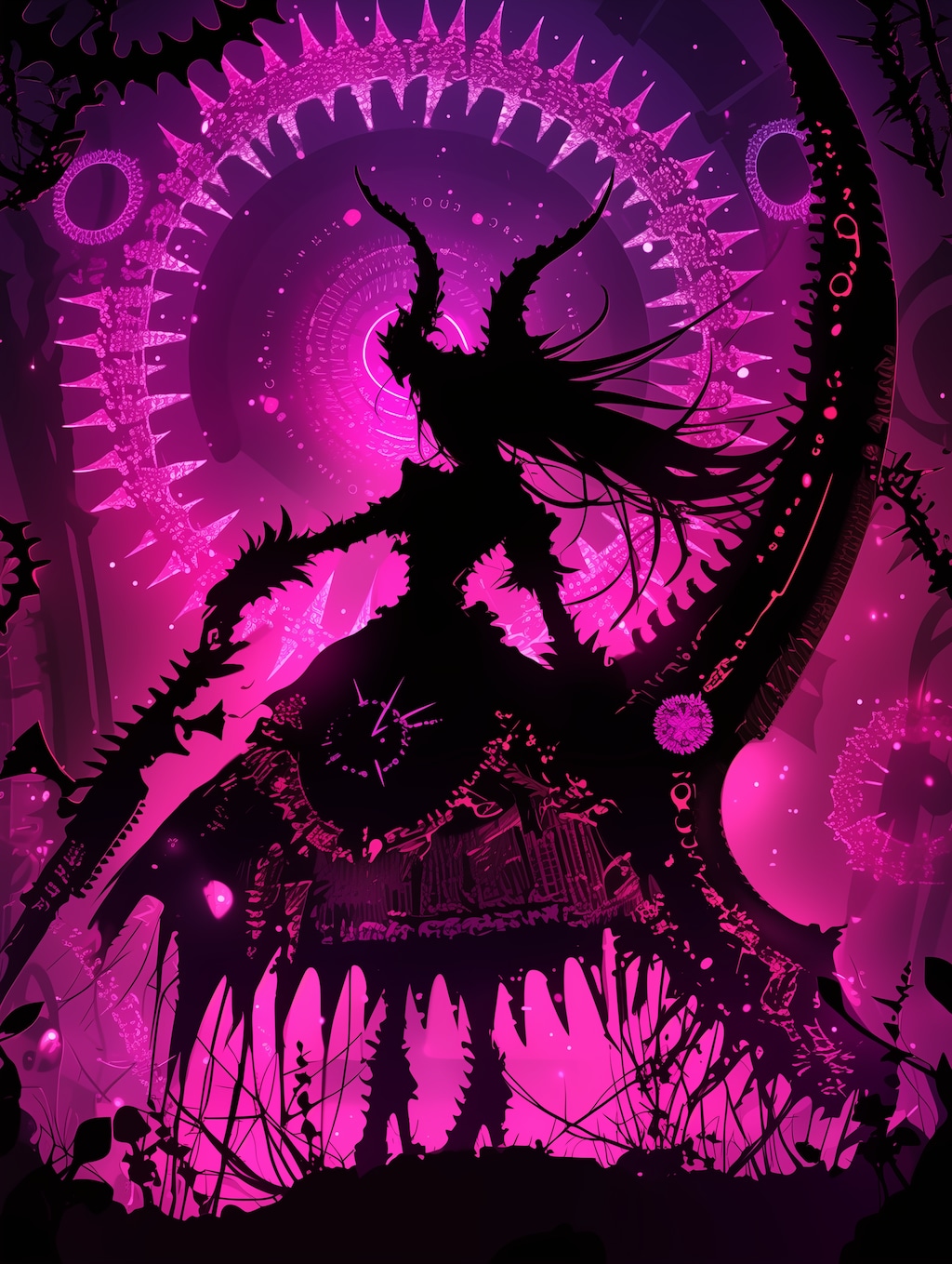 悪魔のシルエット