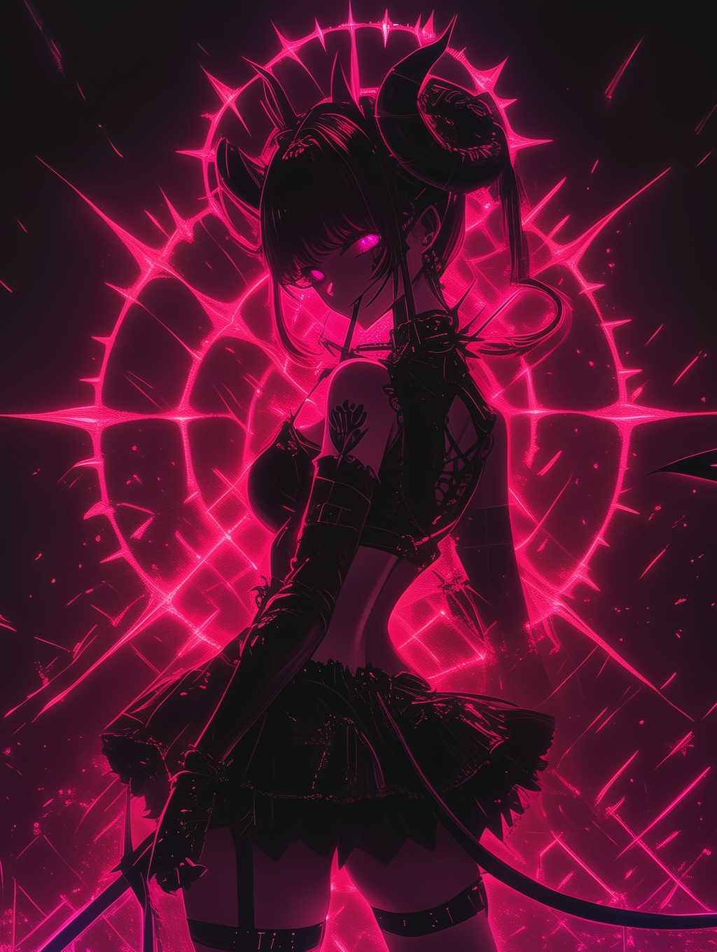 悪魔のシルエット