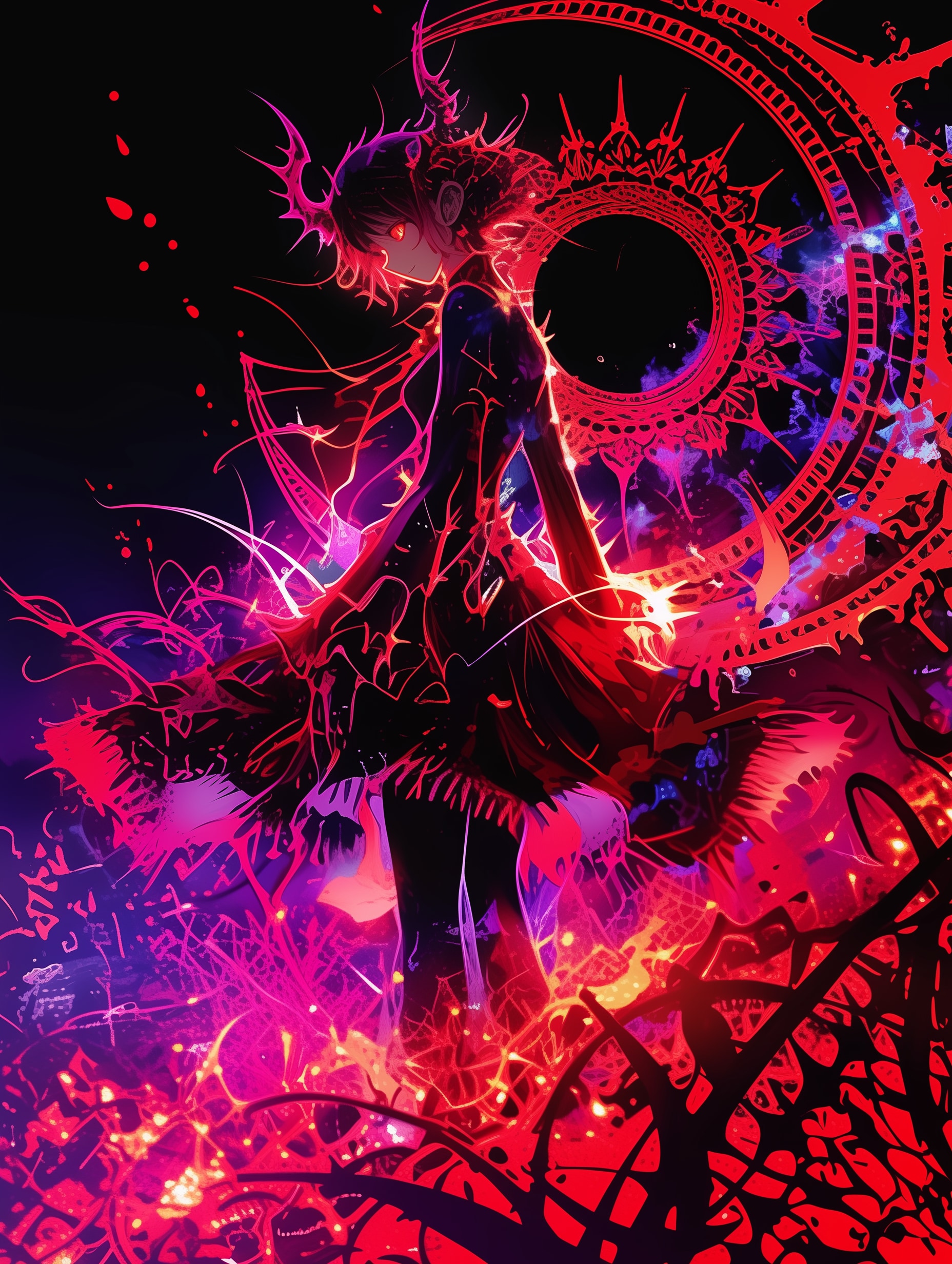 悪魔のシルエット | の人気AIイラスト・グラビア