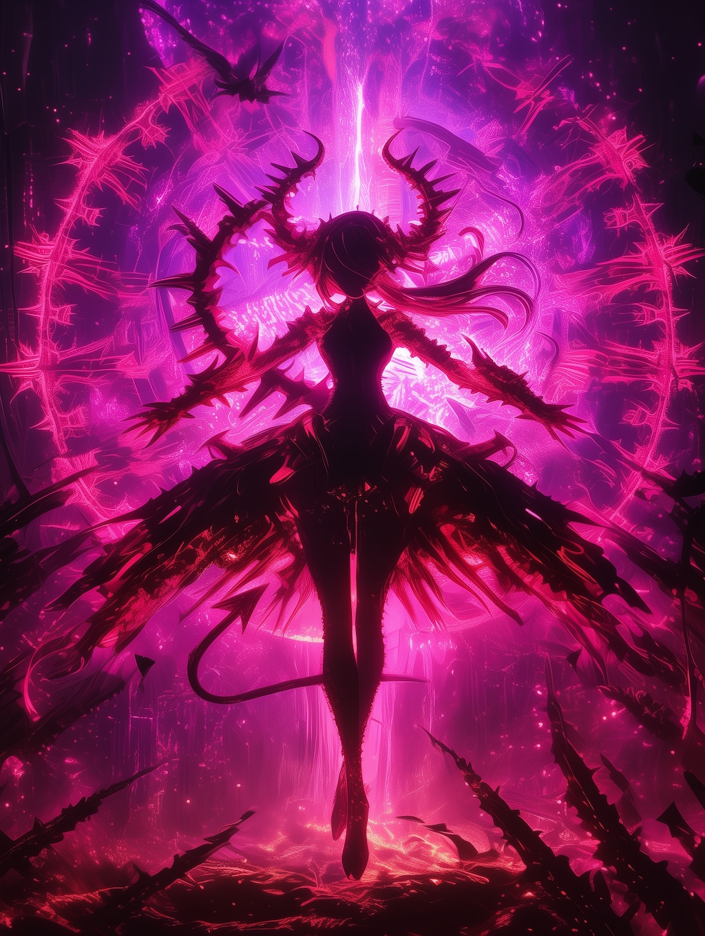 悪魔のシルエット