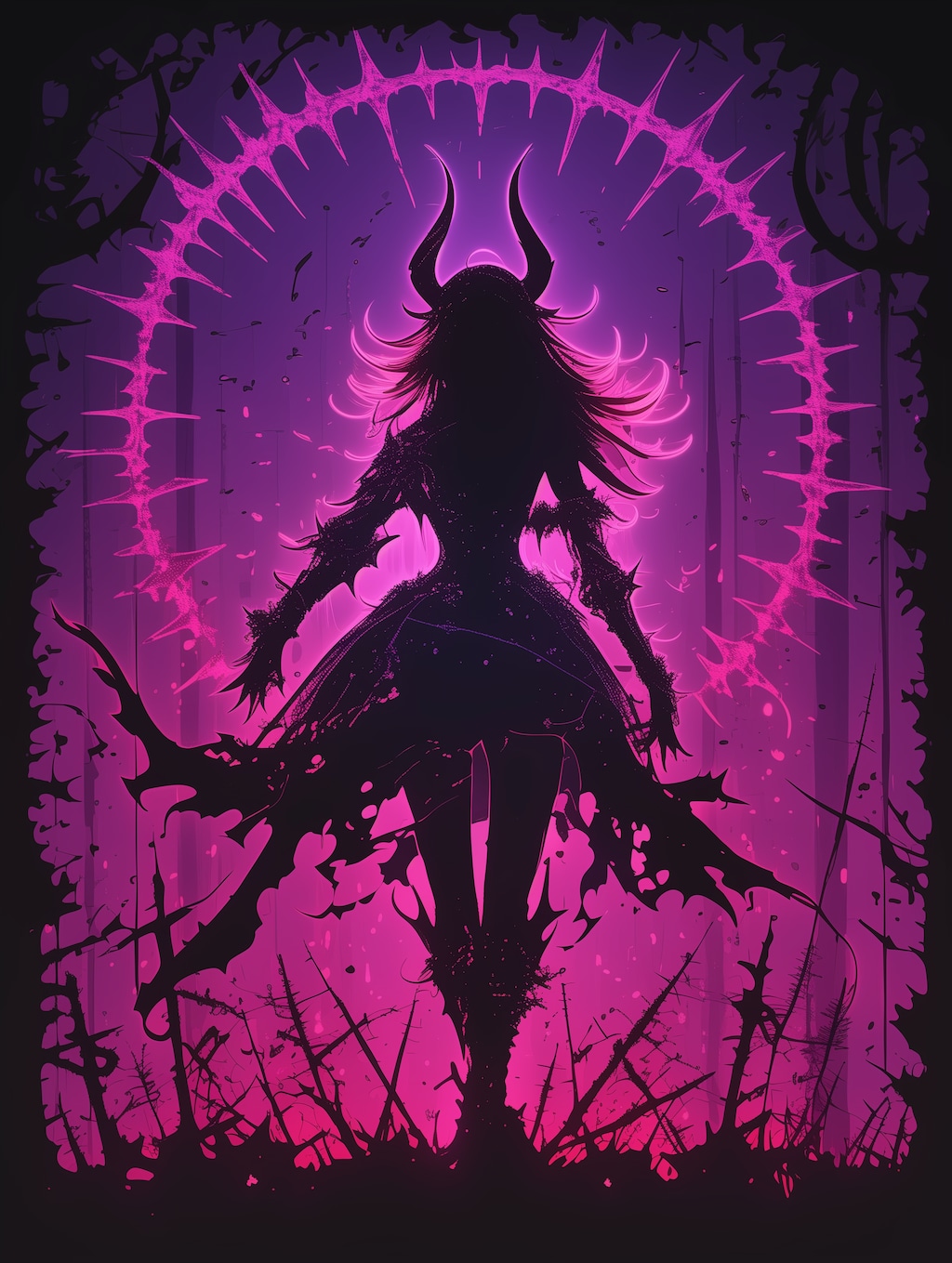 悪魔のシルエット