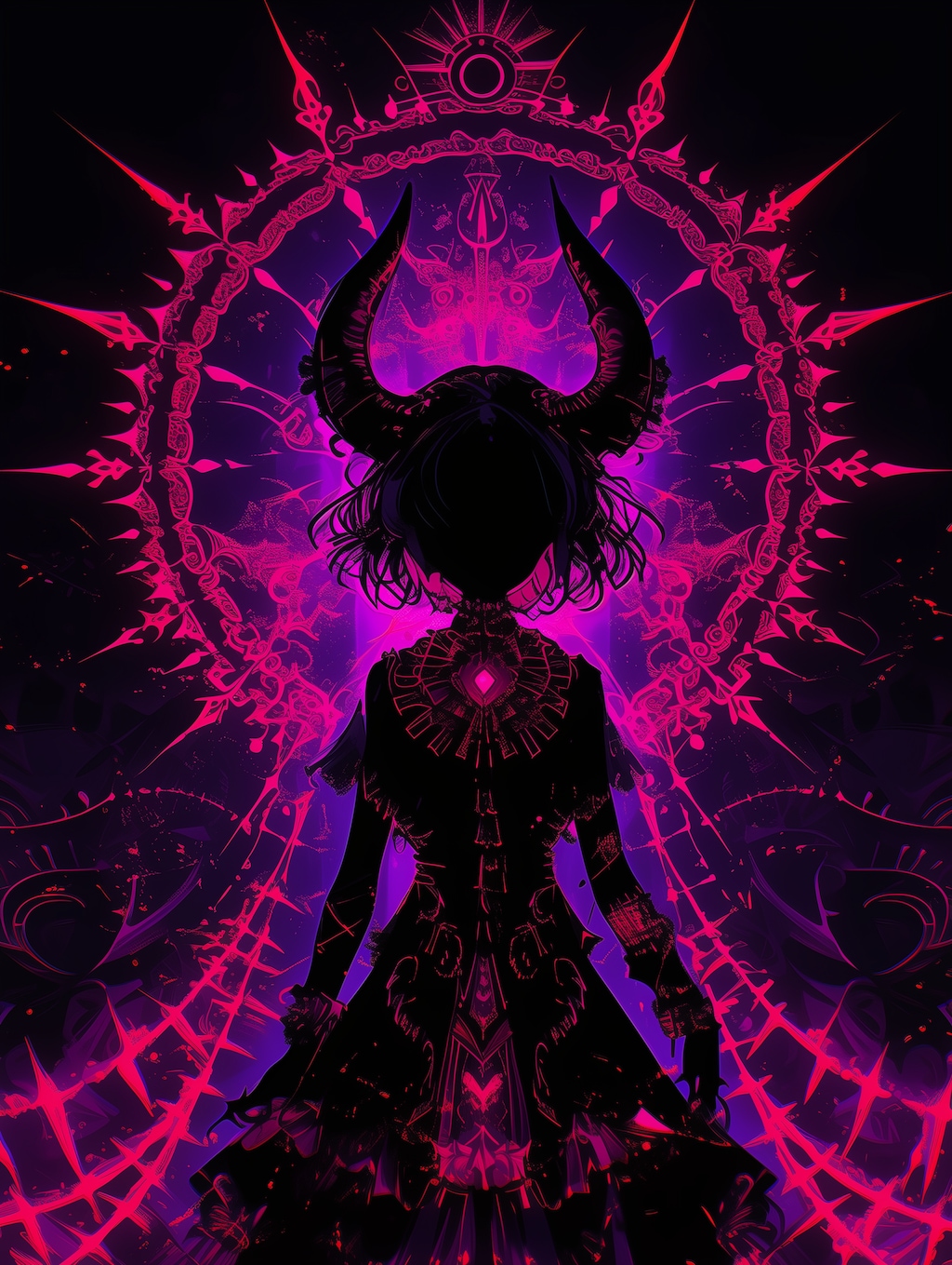 悪魔のシルエット