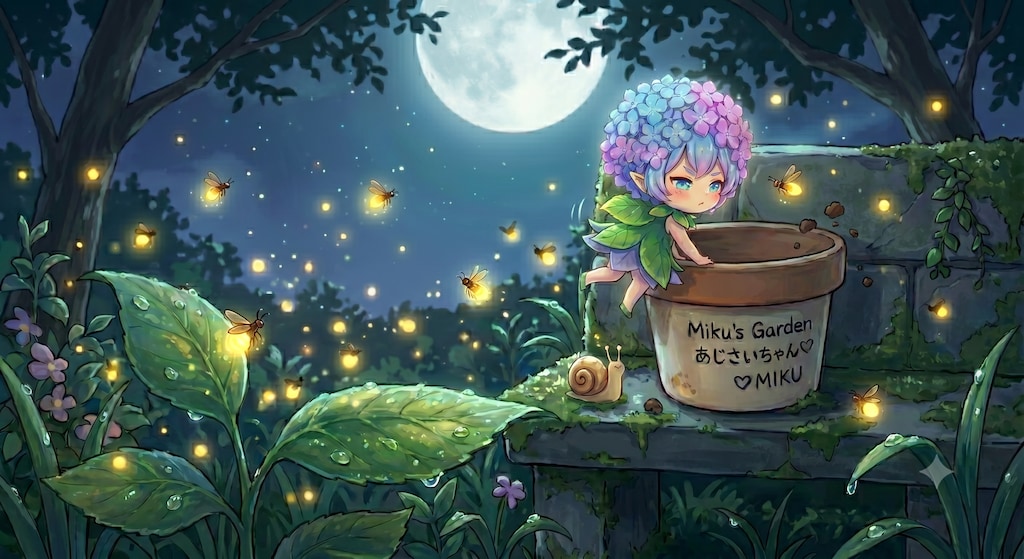 そっと抜け出すあじさいちゃん🎶