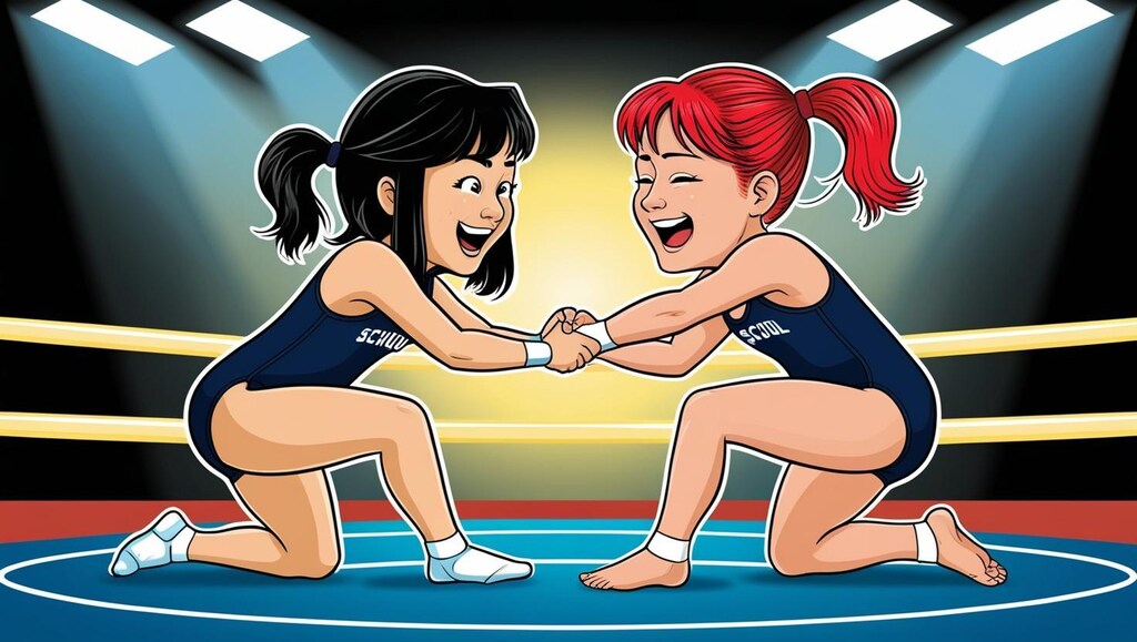 健全！スク水女子プロレス3