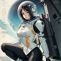 宇宙服ファッション雑誌の表紙 2枚目