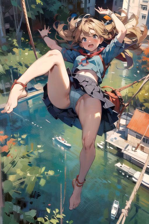バンジージャンプの画像を作りたかったんだが3