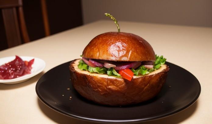 晩飯 𝔥𝔞𝔪𝔟𝔲𝔯𝔤𝔢𝔯 𝔴𝔦𝔱𝔥 𝔯𝔞𝔴 𝔪𝔢𝔞𝔱