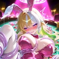 【バニーギャーる】負けたら即触手様と種付セックス 9枚目