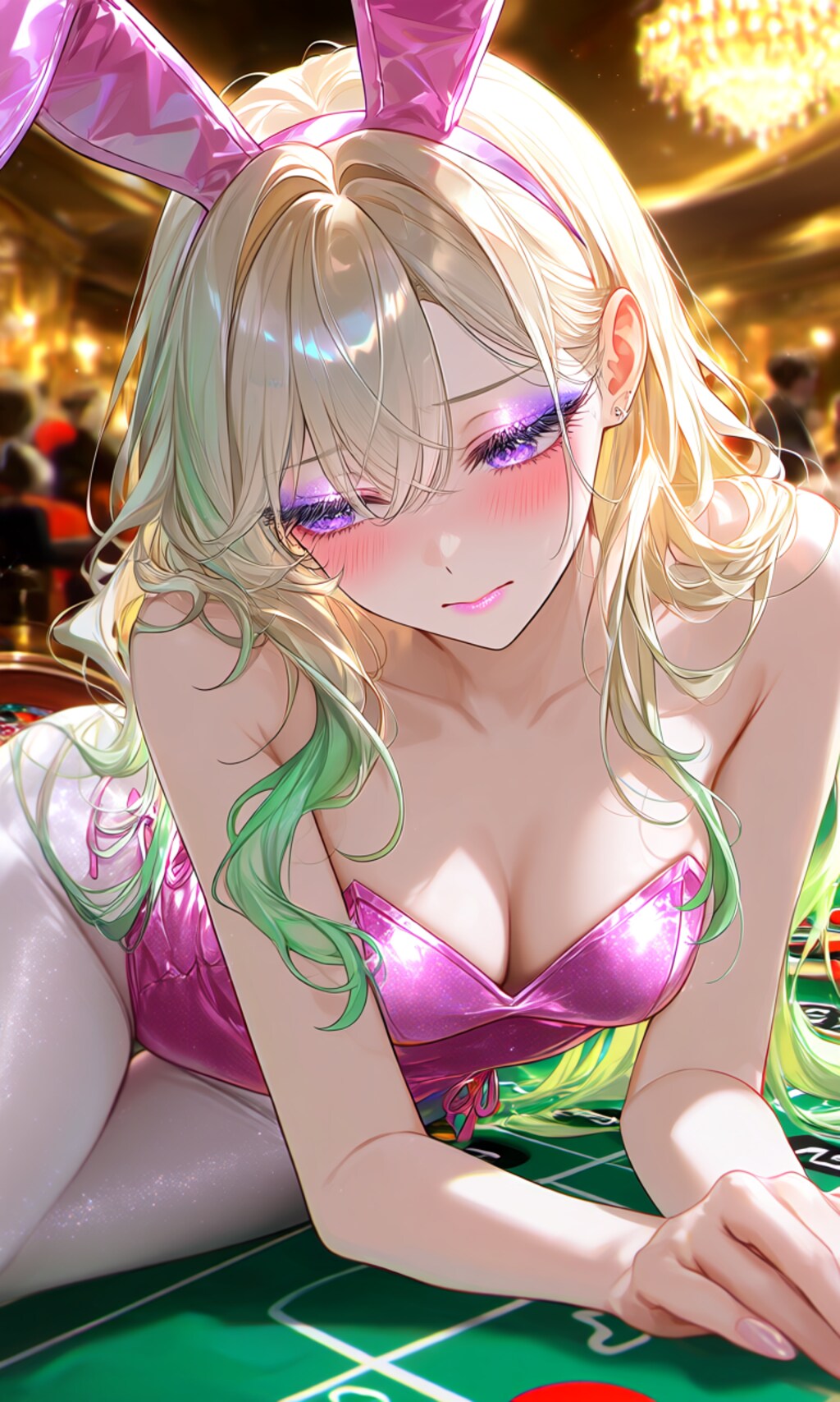 【バニーギャーる】負けたら即触手様と種付セックス