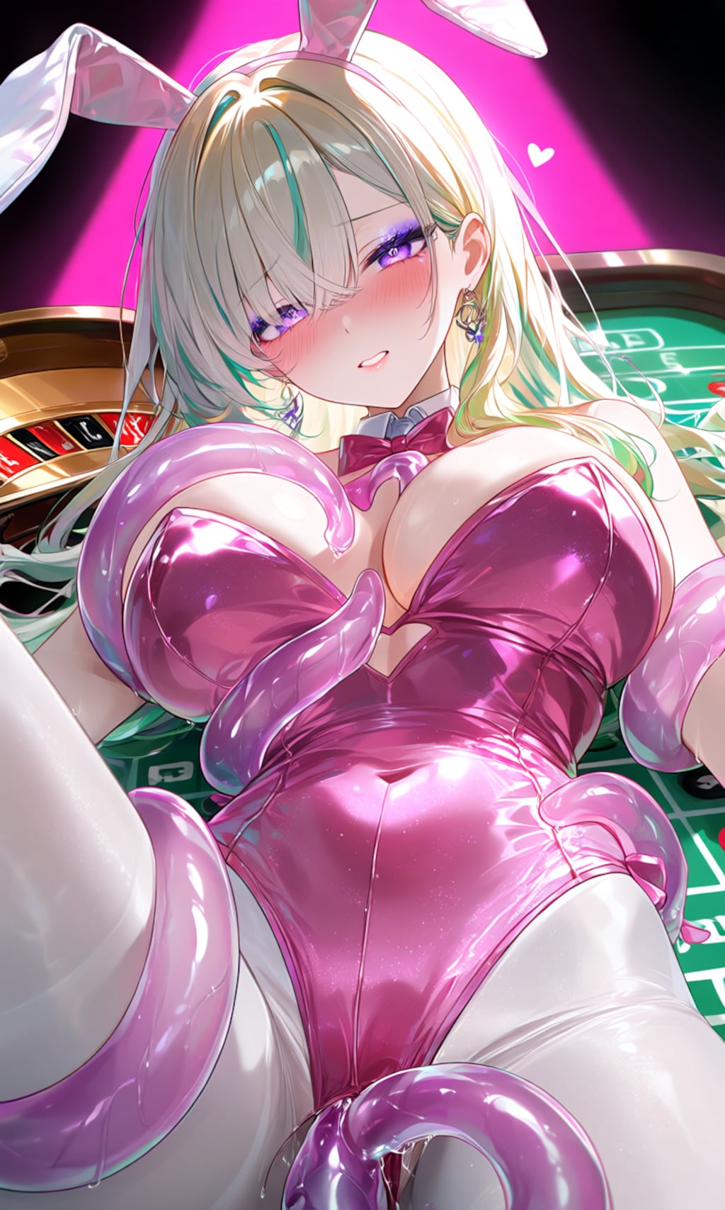 【バニーギャーる】負けたら即触手様と種付セックス