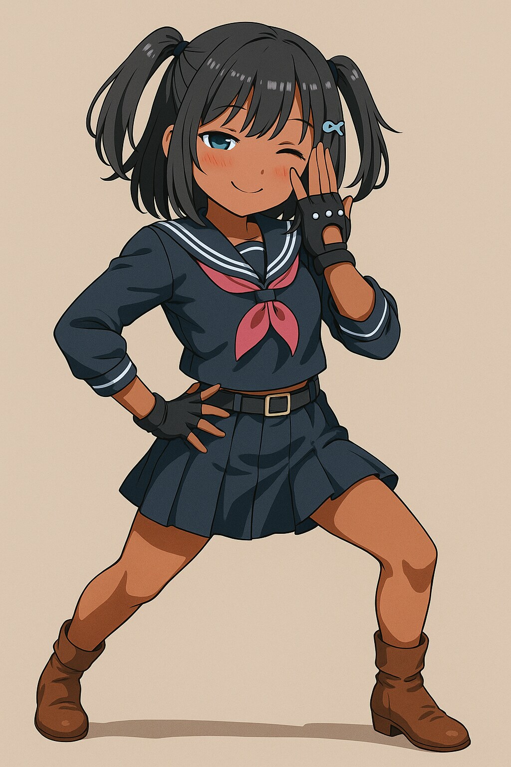 ジョジョ立ちチャレンジこなつちゃん