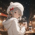 冬のナイトカフェテラス 2枚目