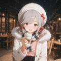冬のナイトカフェテラス 3枚目