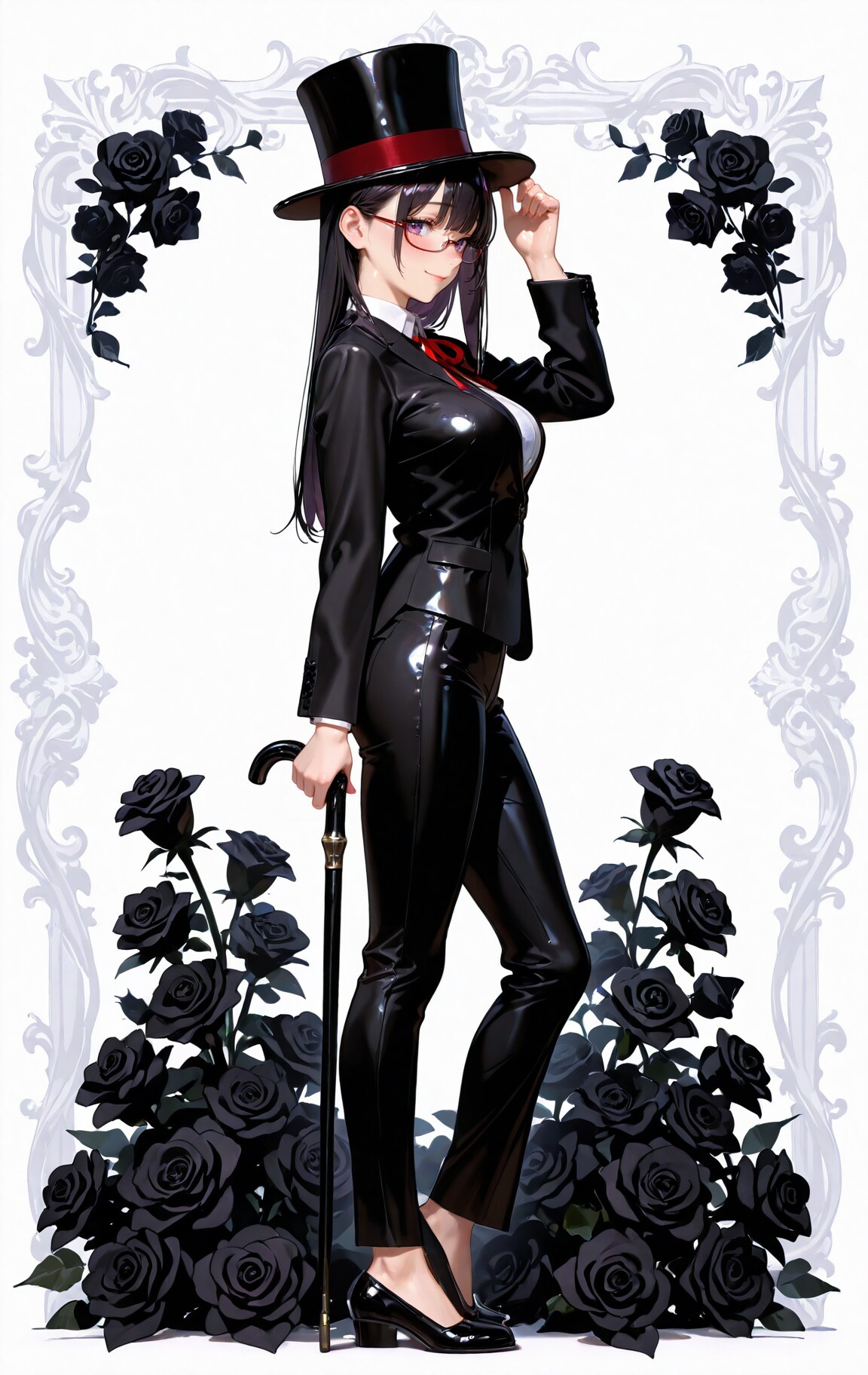 真面目な黒薔薇。
