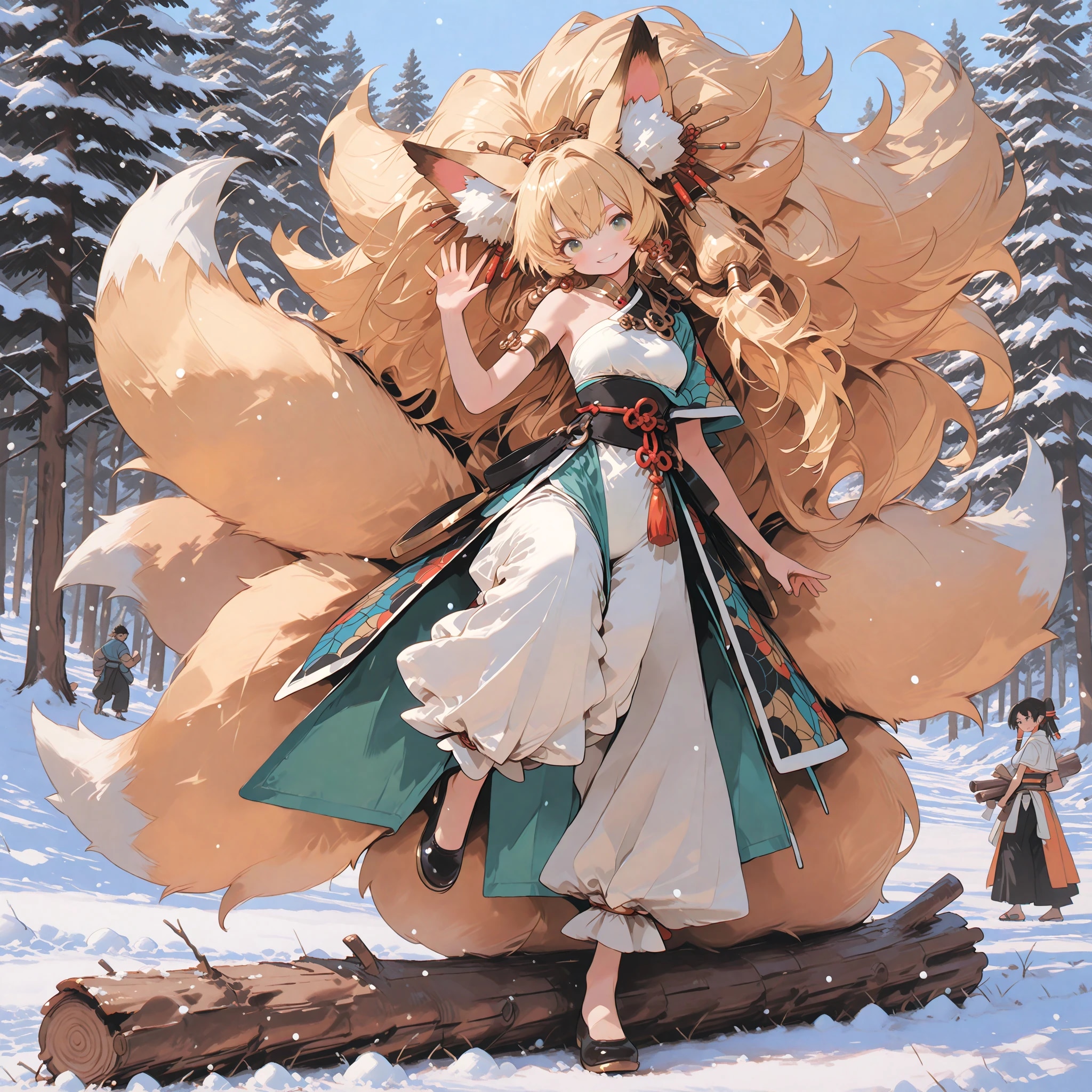 爆発系九尾の狐 | の人気AIイラスト・グラビア