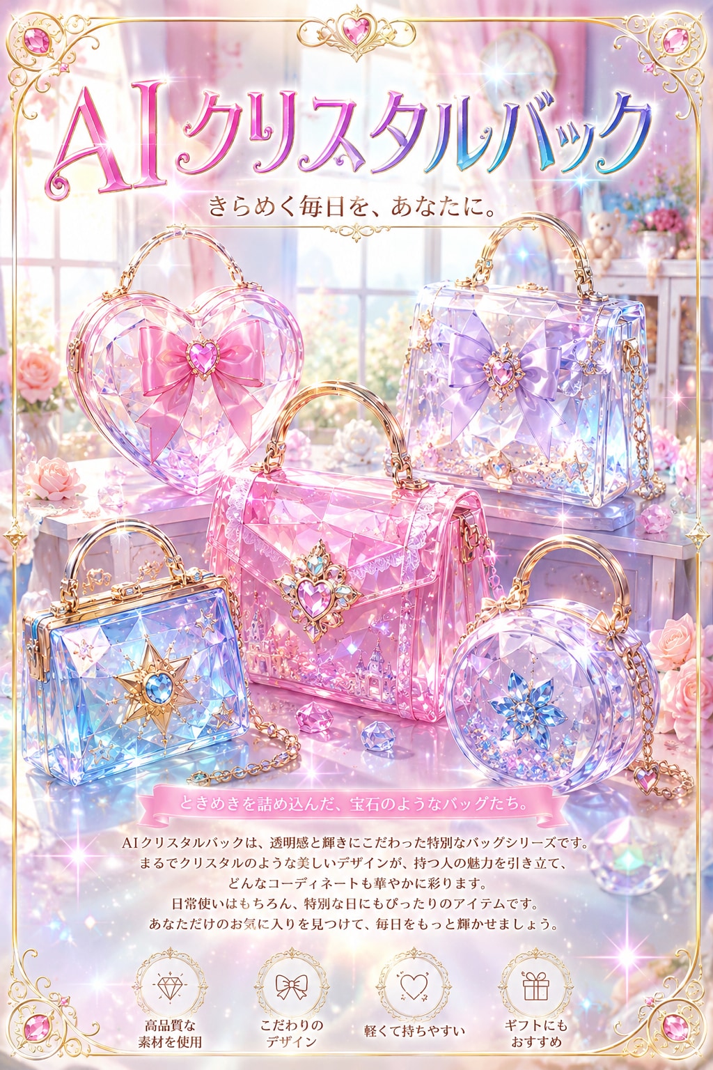 AIクリスタルバック