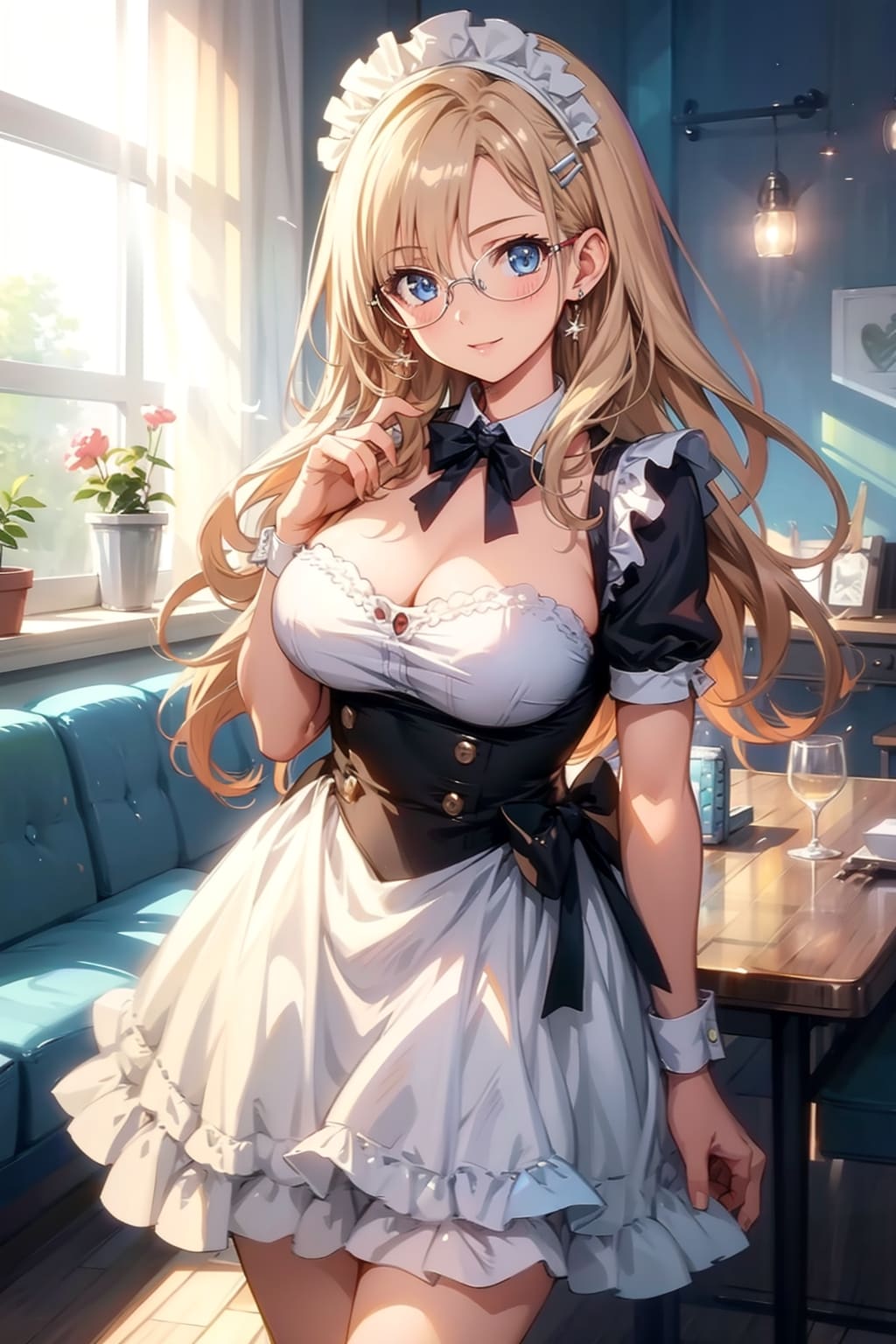 メガネ美少女メイド