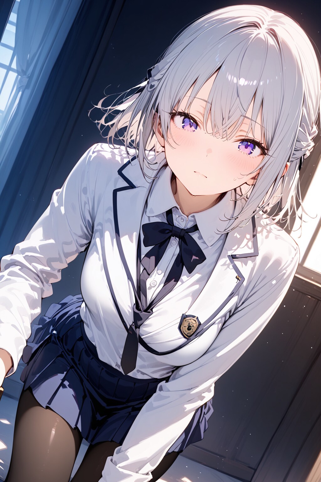 (923HQ)銀髪ちゃんブレザー