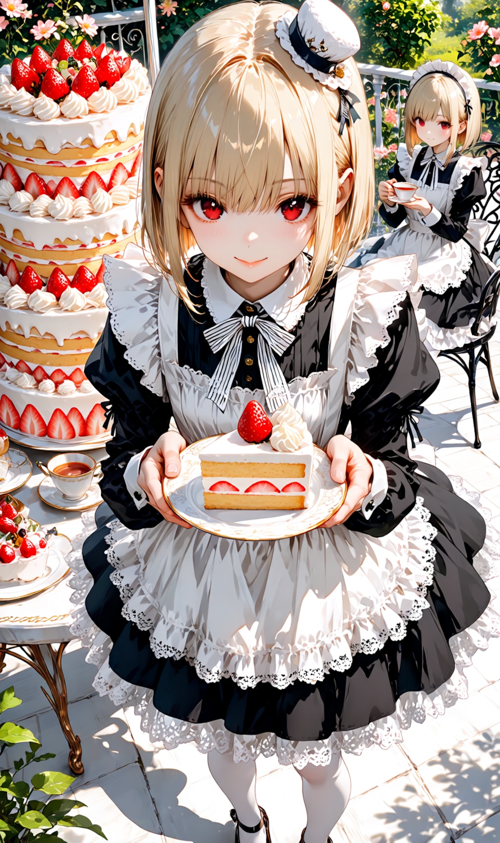 strawberry cream cake