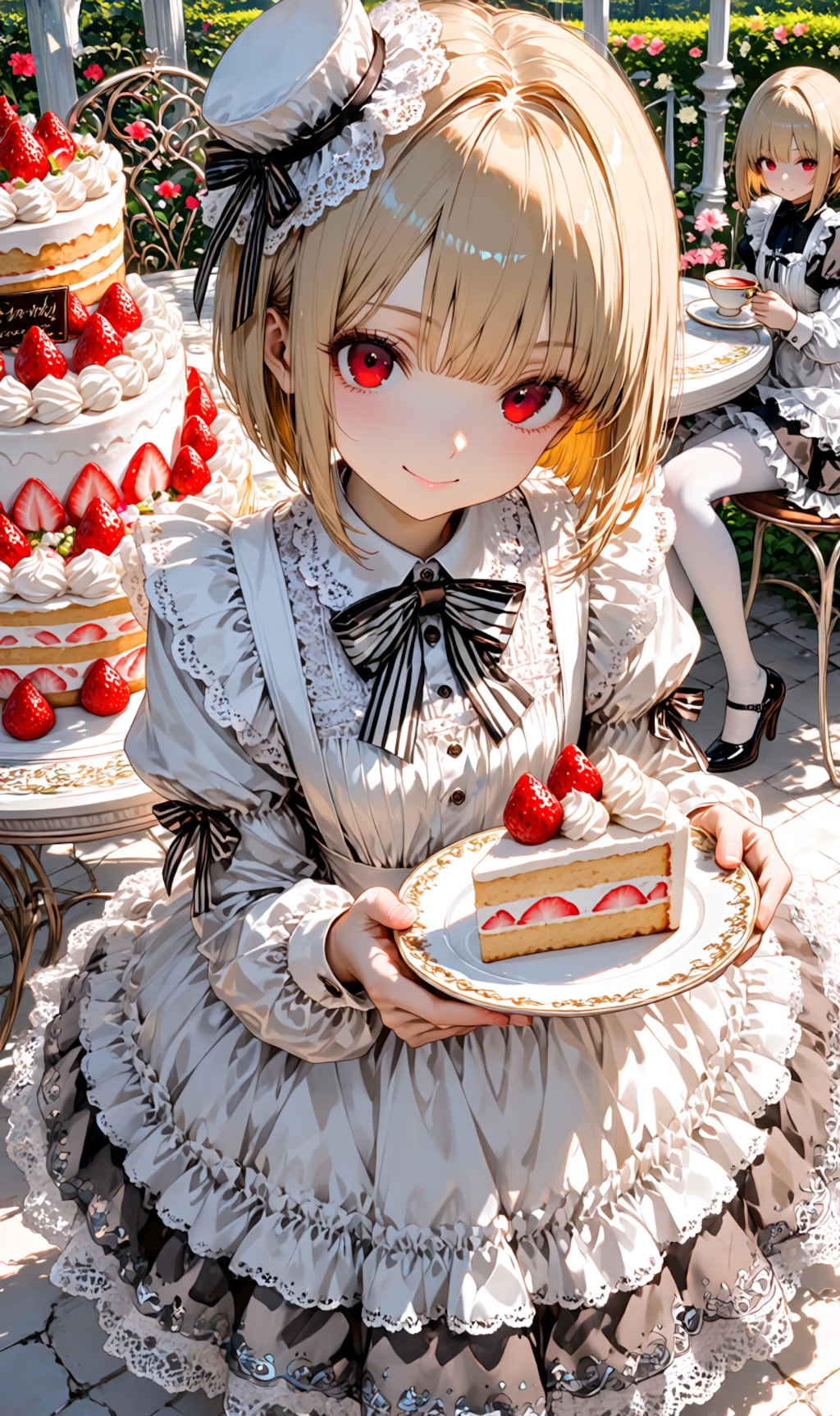 strawberry cream cake