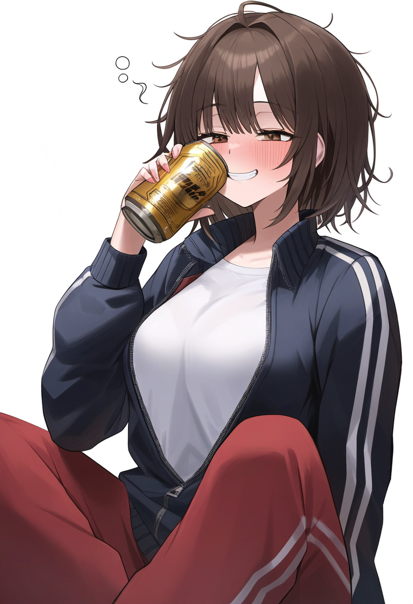 宅飲みサイコ～♪もう仕事なんかしないでお酒飲んでくらしてたい | の人気AIイラスト・グラビア