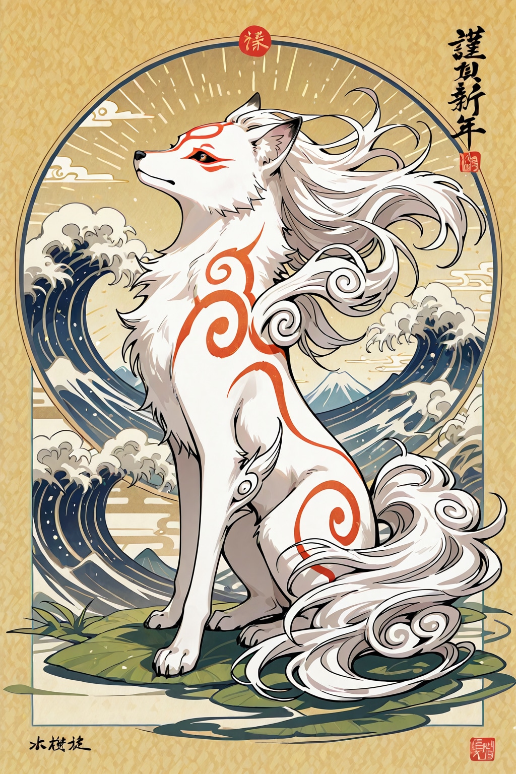 「若し日の天照大御神」の日本画 | の人気AIイラスト・グラビア