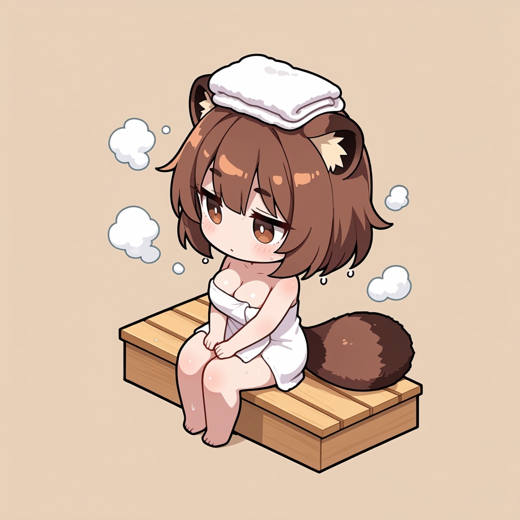 ちびタヌキ【湿気がムンムン】