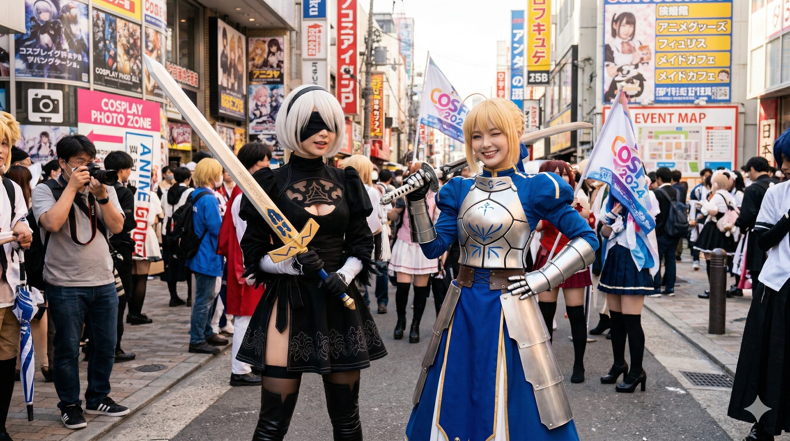 武器交換をするレイヤー達